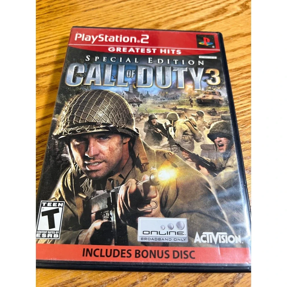 Call of Duty 3 Special Edition Greatest Hits PS2 PlayStation 2 w/ Bonus Disc